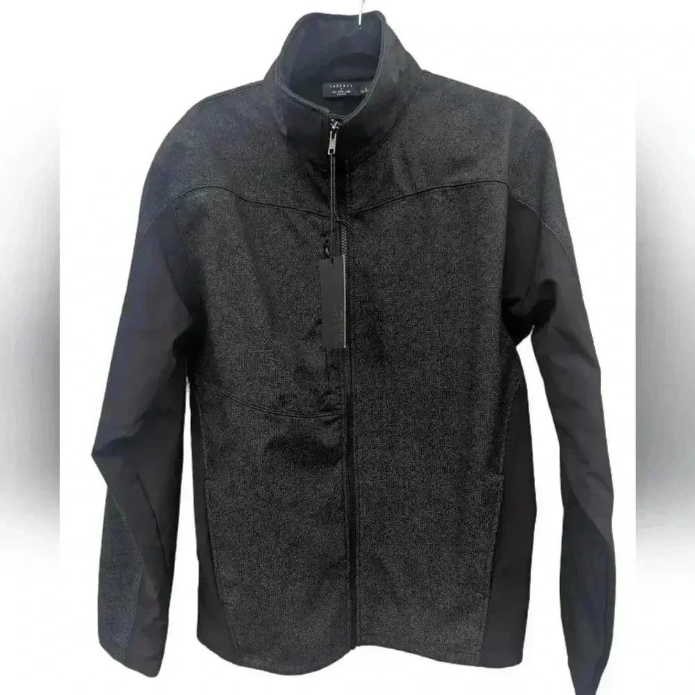 Landway X The City Luxe Men's Black Matrix Soft Shell Jacket Size Large.
